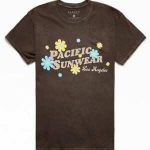 PacSun Brown/Floral Graphic Tee